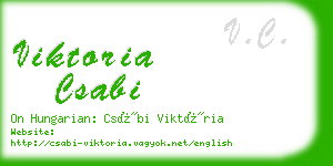 viktoria csabi business card